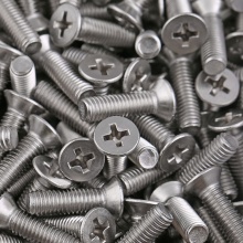 美標304不銹鋼螺絲十字槽沉頭平尾螺絲